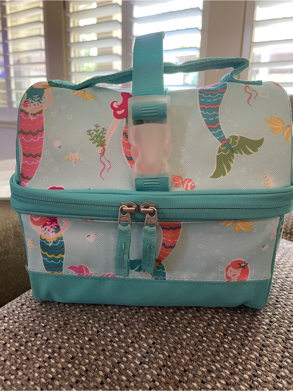 Pottery Barn Kids Mermaid Lunch Bag - Aqua